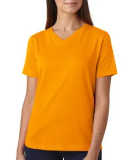 3587 LA T Ladies' V-Neck T-Shirt Mandarin