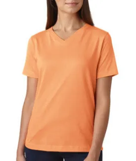 3587 LA T Ladies' V-Neck T-Shirt Melon
