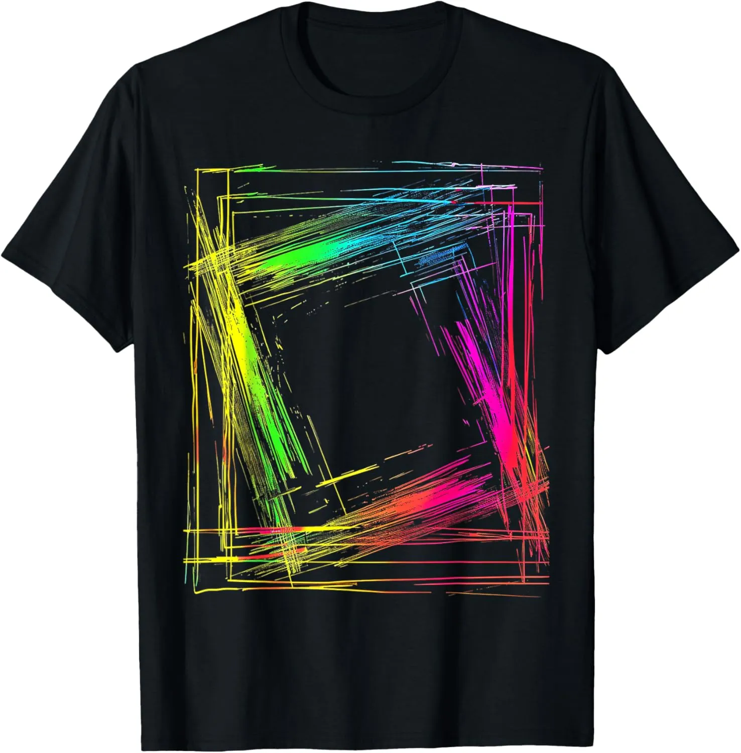 Abstract Colorful Art Motif Abstract T-Shirt