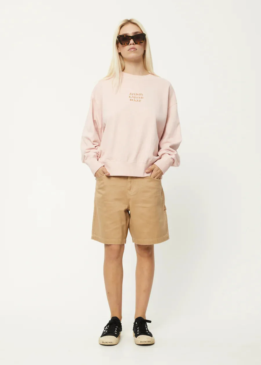 Afends Daze Hemp Crew Neck Jumper - Lotus