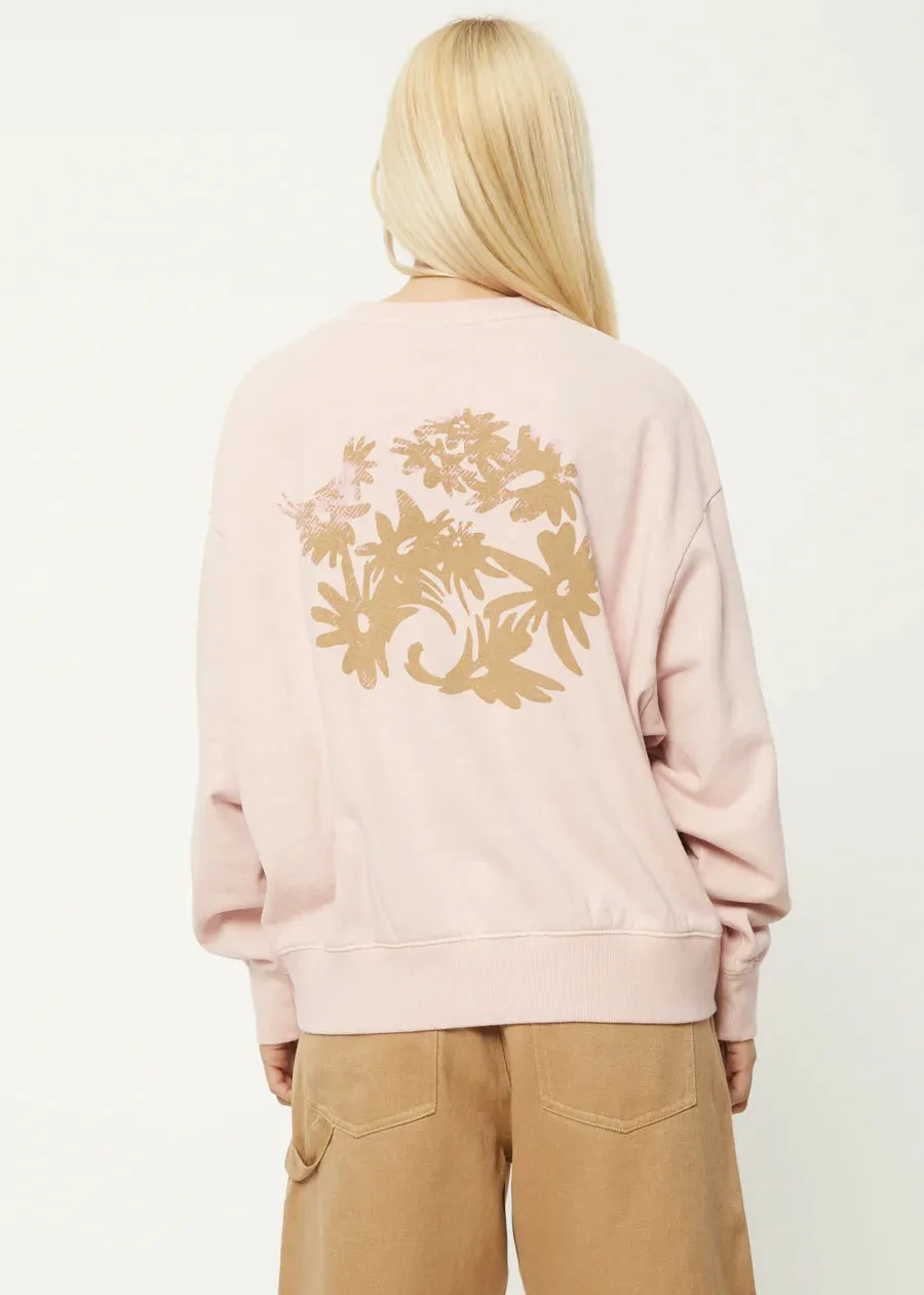 Afends Daze Hemp Crew Neck Jumper - Lotus