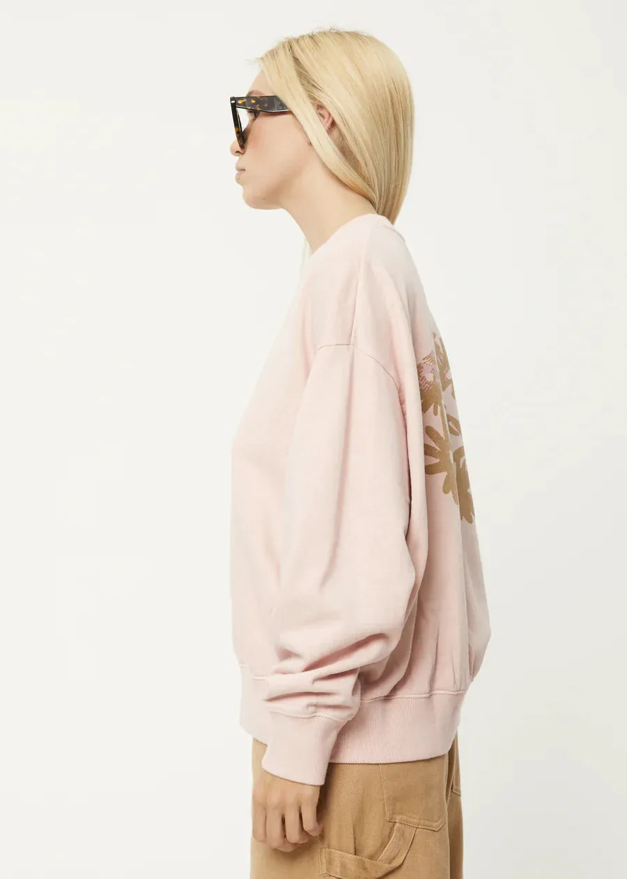 Afends Daze Hemp Crew Neck Jumper - Lotus