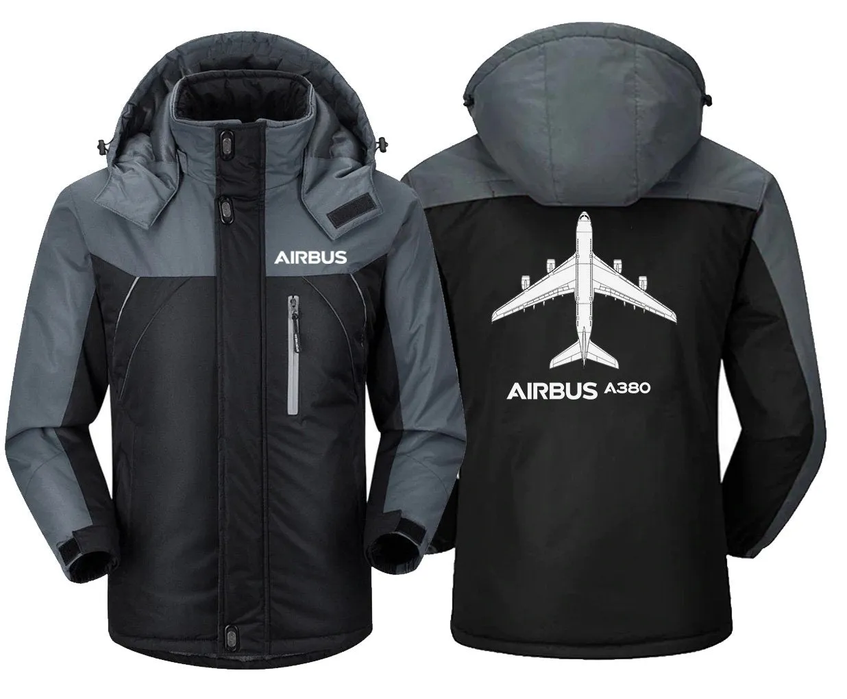 AIRBUS A380 WINTER COAT - WATER-RESISTANT, HEAVY SNOW PROTECTION, UNIQUE DESIGN, SLIM FIT