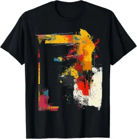 Art Painting Abstract Drawing Graphic Motif T-Shirt