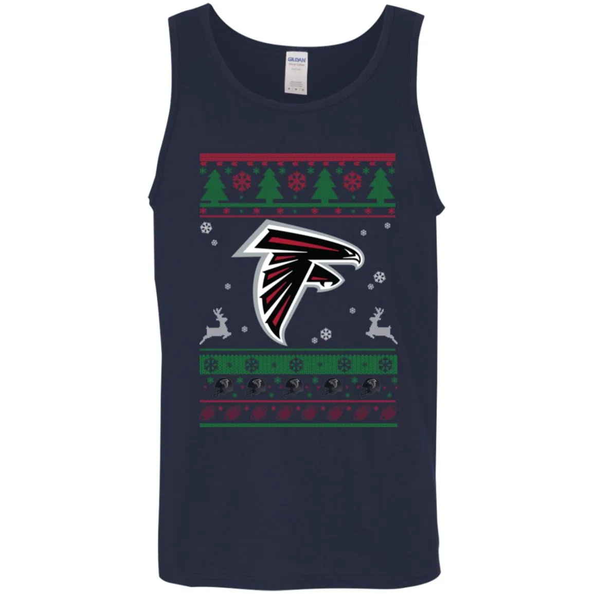 Atlanta Falcons Logo Football Teams Ugly Christmas Sweater Men Tank Top