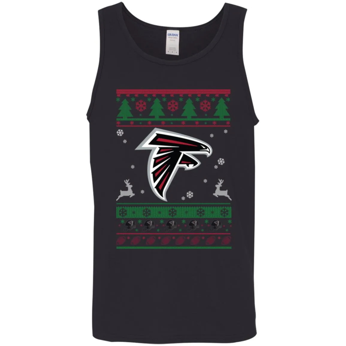 Atlanta Falcons Logo Football Teams Ugly Christmas Sweater Men Tank Top