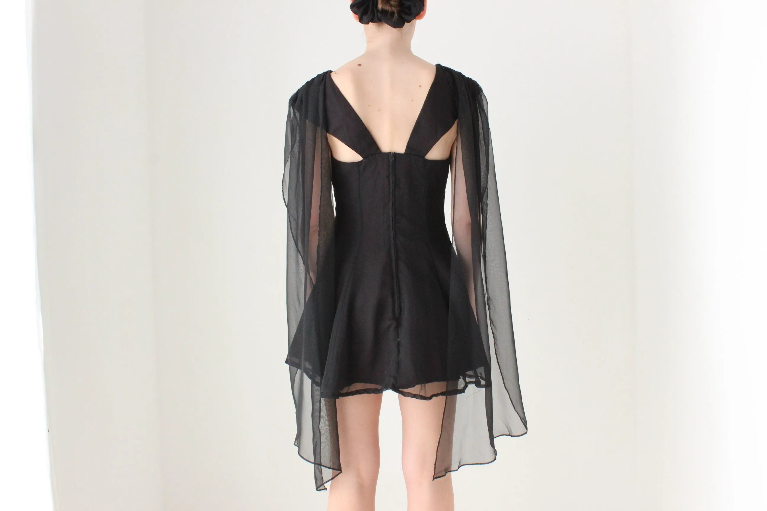 BALLETCORE Heavenly 80s Flutter Organza Cocktail Dress