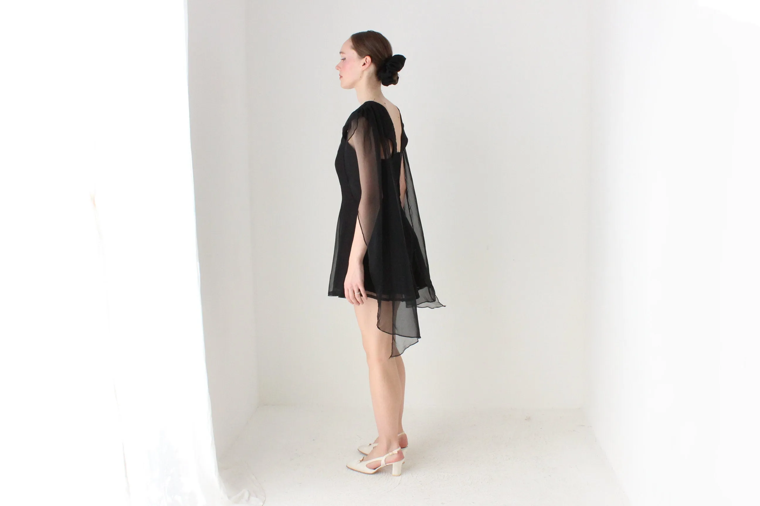 BALLETCORE Heavenly 80s Flutter Organza Cocktail Dress