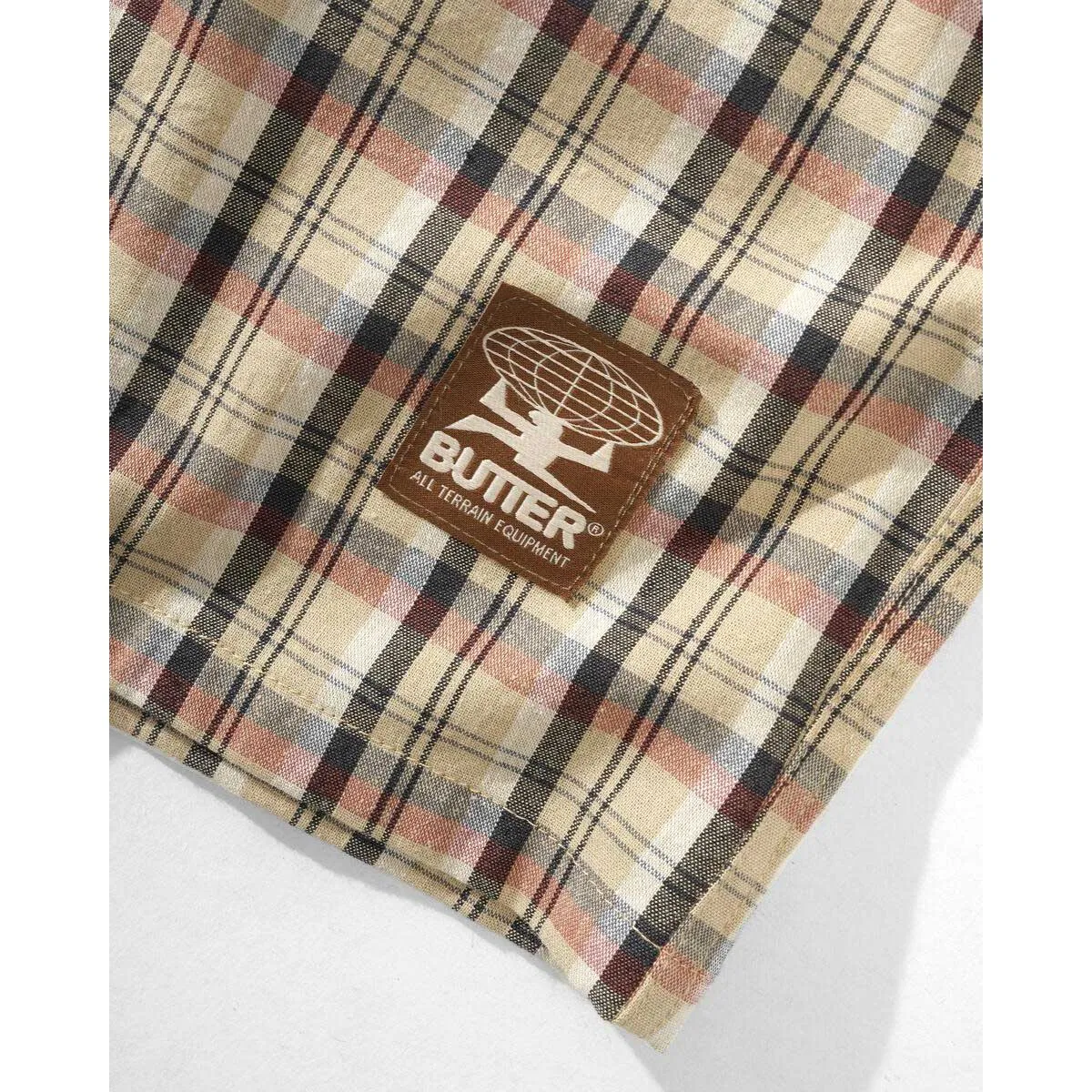 Butter Goods - Terrain Plaid L/S Shirt Sand
