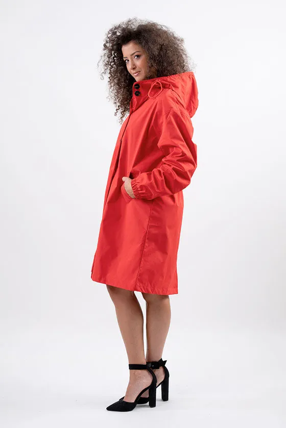 CRIMSON RED WINDBREAKER