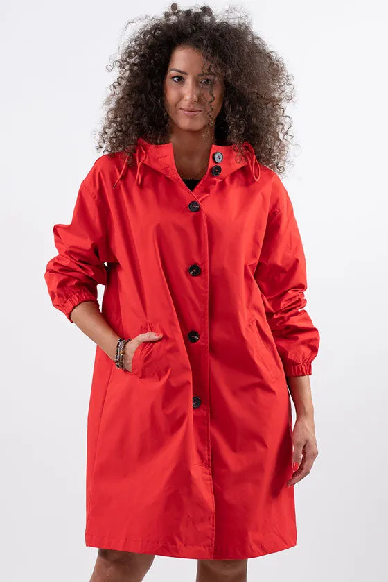 CRIMSON RED WINDBREAKER