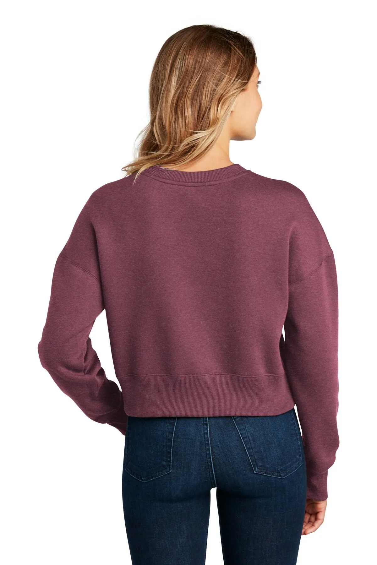 District Women's Perfect Weight  Fleece Cropped Crew