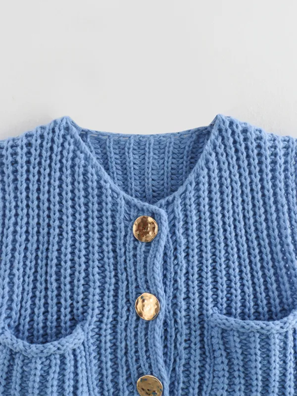 Esmeralda New Women's Thick Needle Knitted Vest