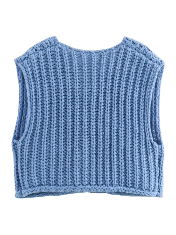 Esmeralda New Women's Thick Needle Knitted Vest