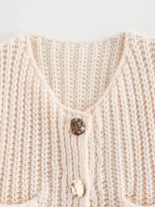 Esmeralda New Women's Thick Needle Knitted Vest