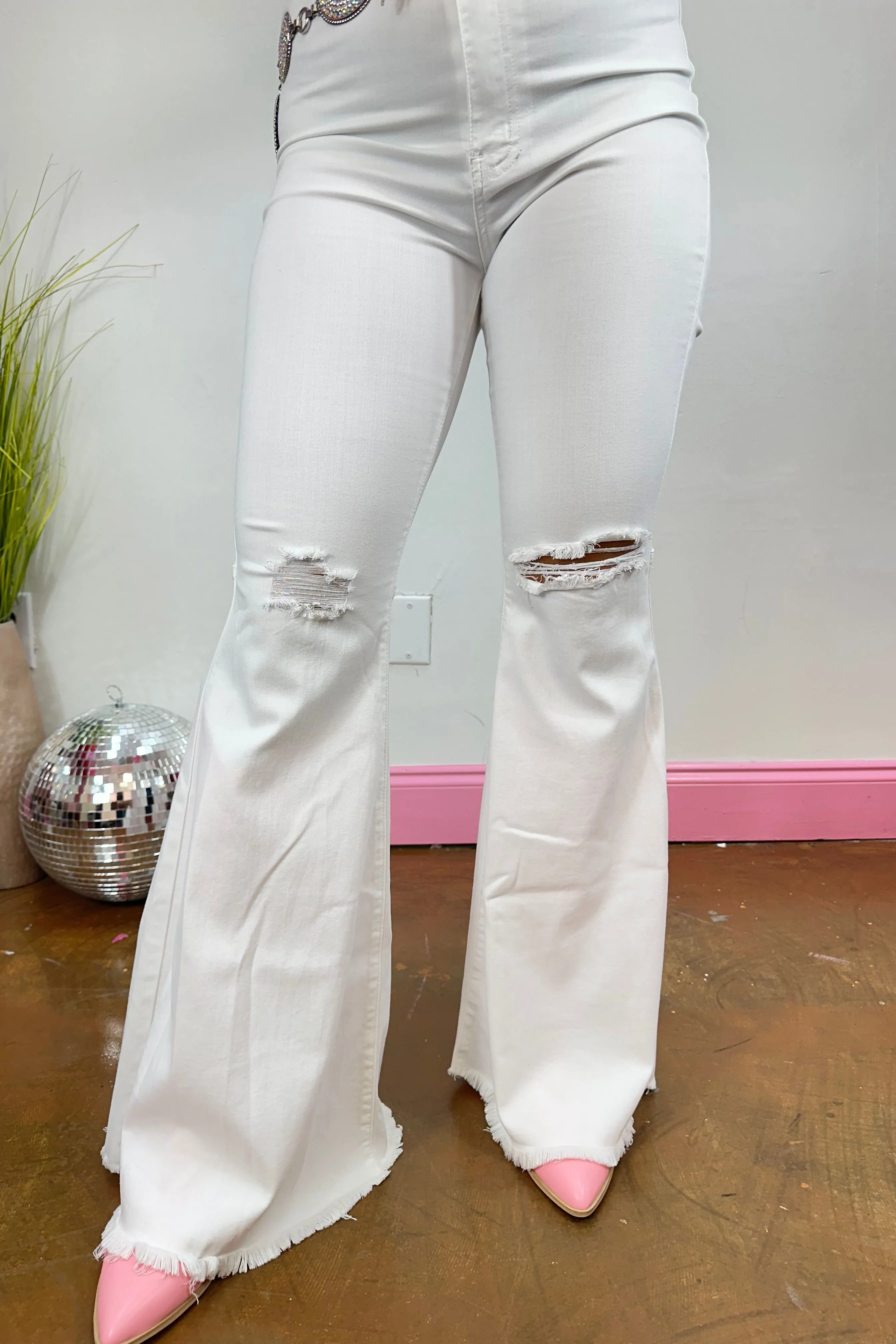Fiona Flare White