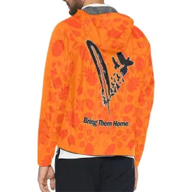 Floral Beadwork Real Orange Bring Them Home Unisex Windbreaker