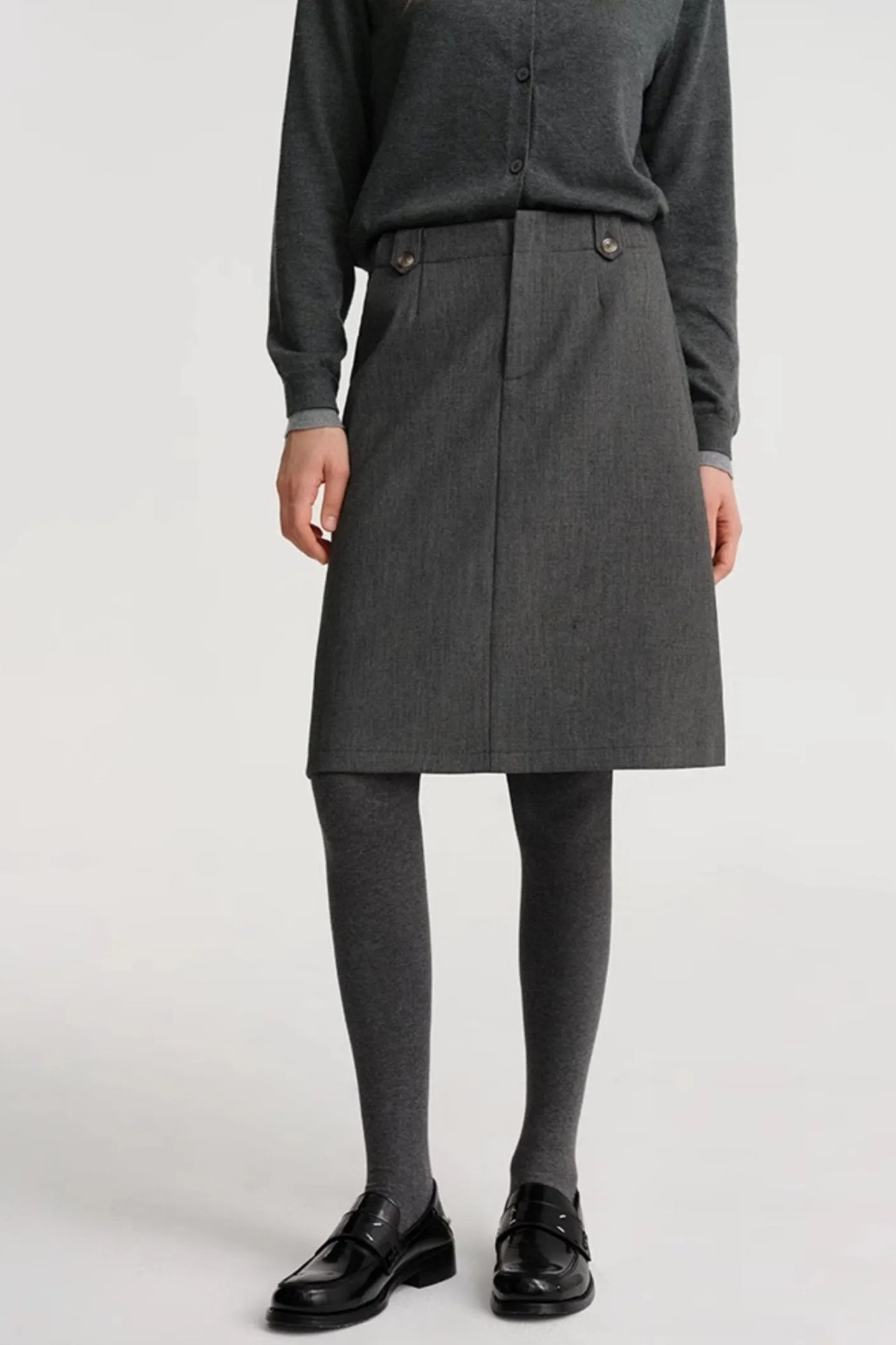 French Feminine A-Line Skirt