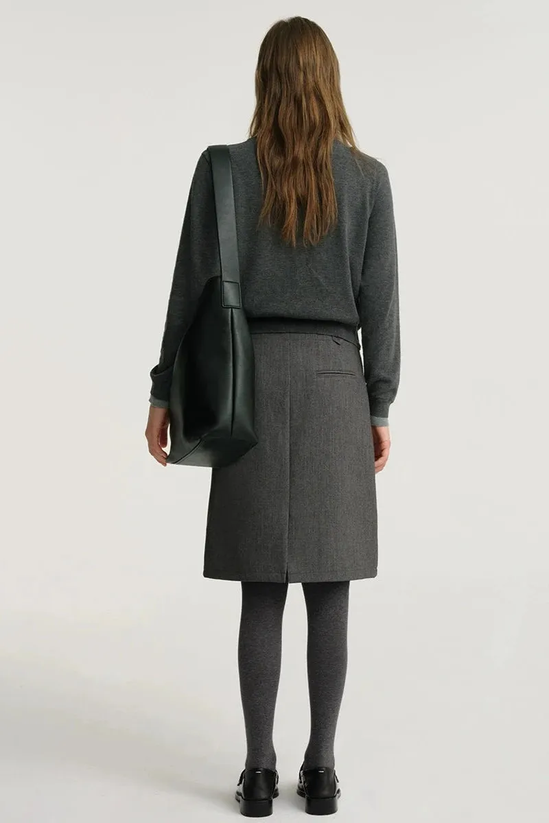 French Feminine A-Line Skirt