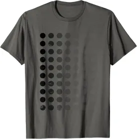 Geometric Circle Shapes Geometry Art Grid Pattern Distressed T-Shirt