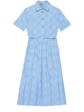 GG jumbo jacquard print shirt dress