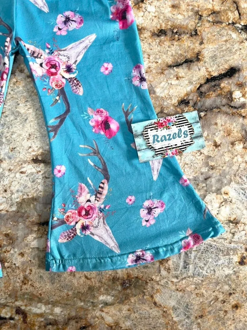 Girls Bell Bottom Pants BOHO | Steerhead, Bullhead