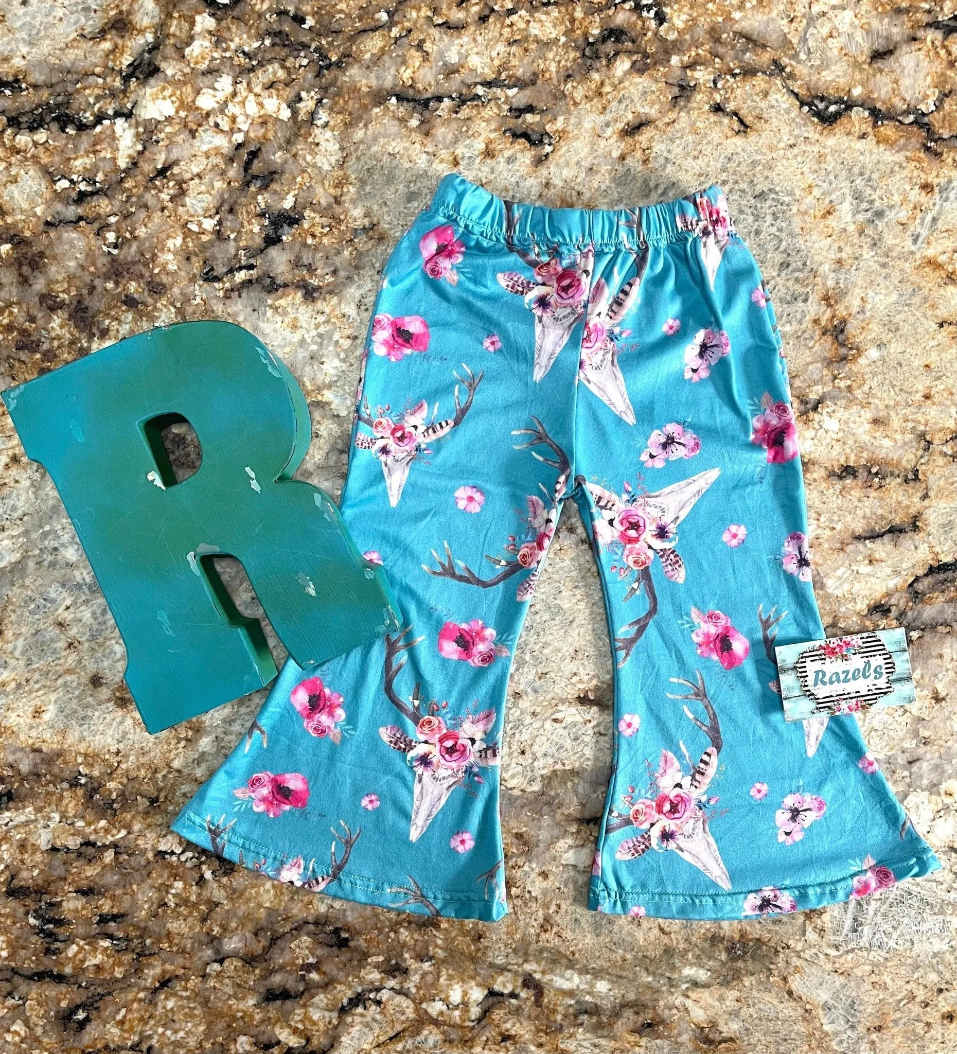 Girls Bell Bottom Pants BOHO | Steerhead, Bullhead