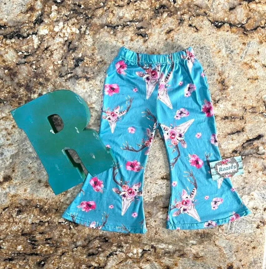 Girls Bell Bottom Pants BOHO | Steerhead, Bullhead