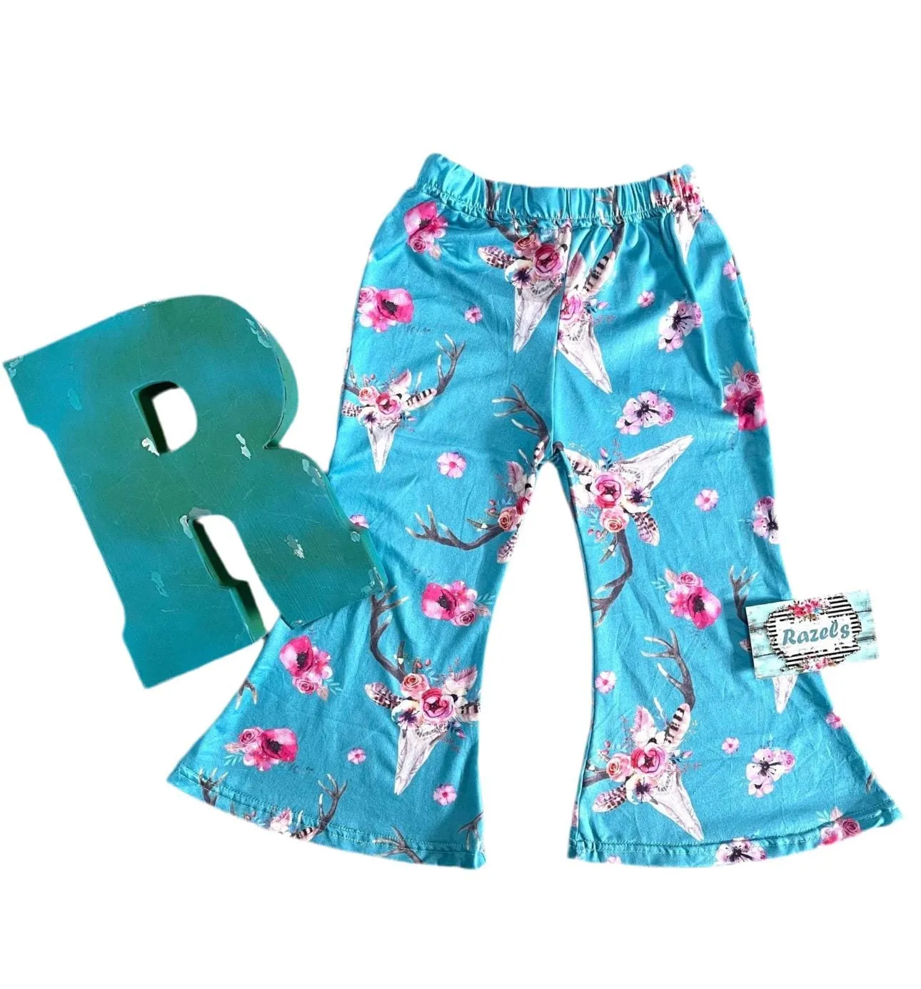Girls Bell Bottom Pants BOHO | Steerhead, Bullhead