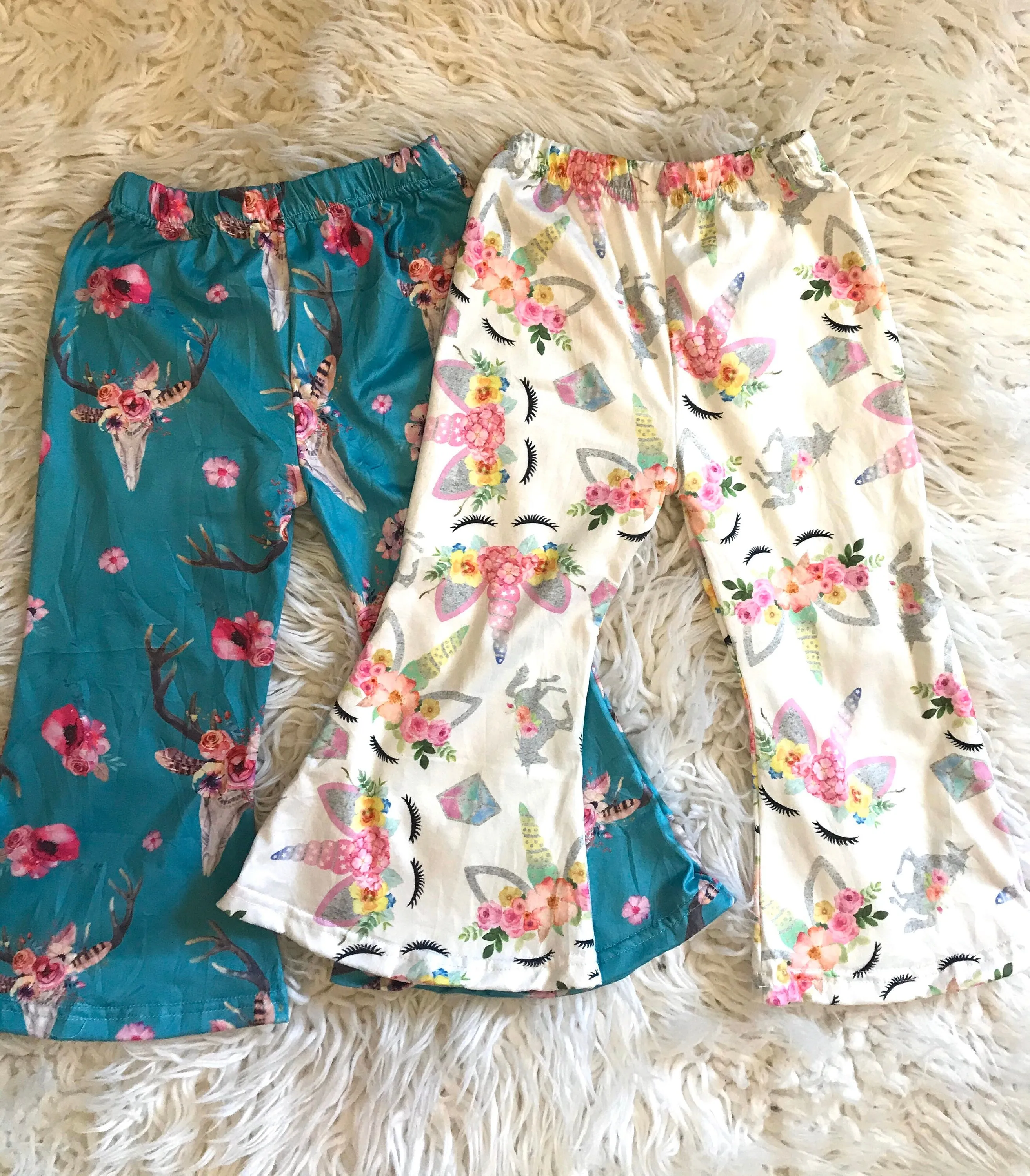 Girls Bell Bottom Pants BOHO | Steerhead, Bullhead