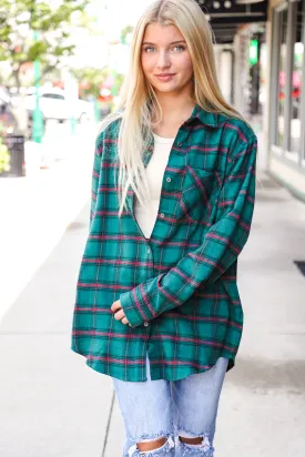 Green Mari Plaid Shirt