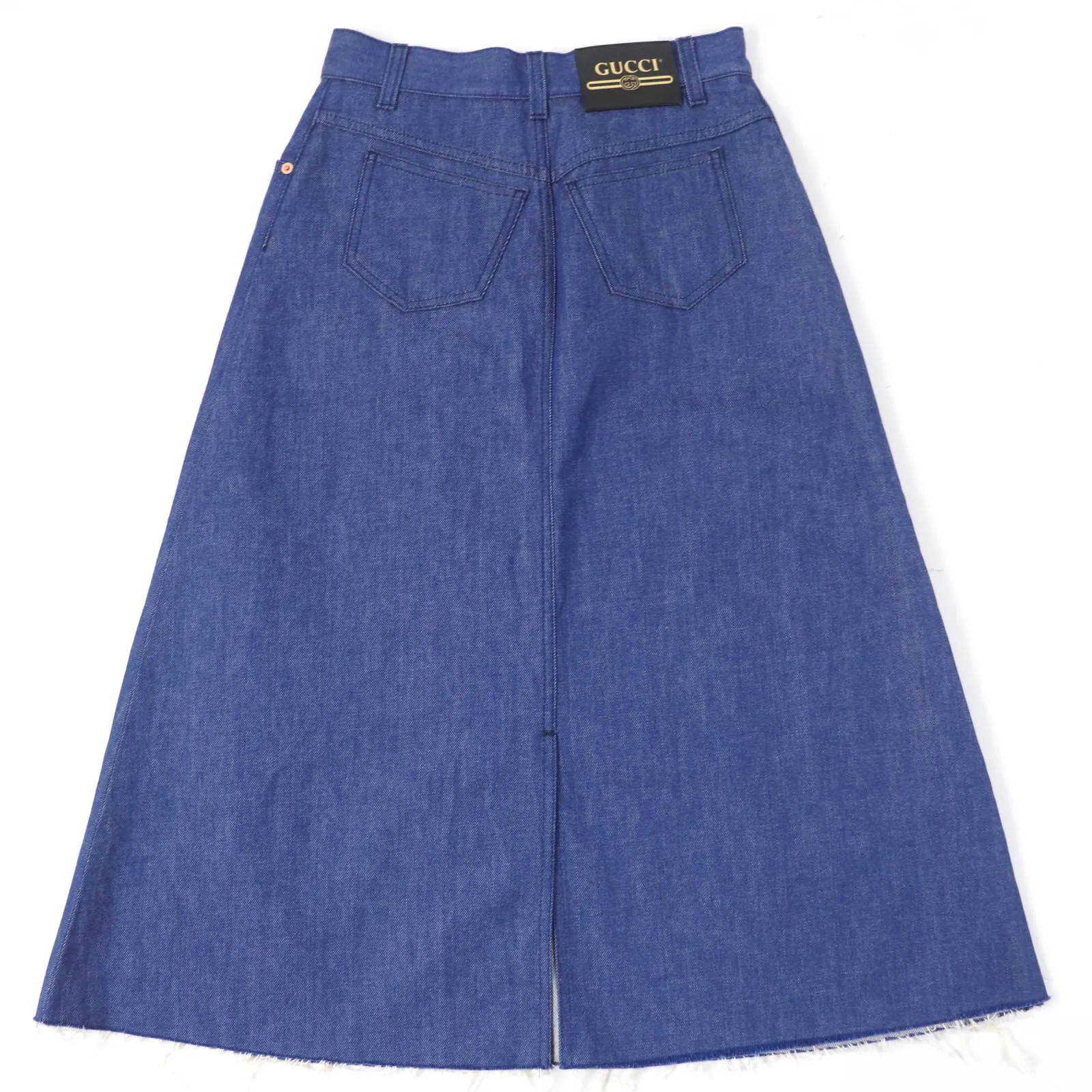 GUCCI Long skirt 665859 cotton Indigo 40