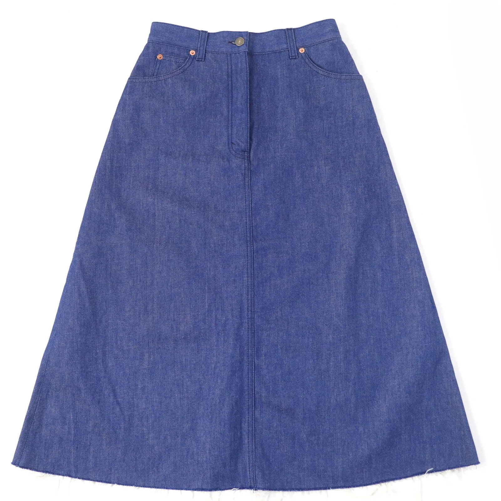 GUCCI Long skirt 665859 cotton Indigo 40