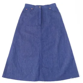 GUCCI Long skirt 665859 cotton Indigo 40