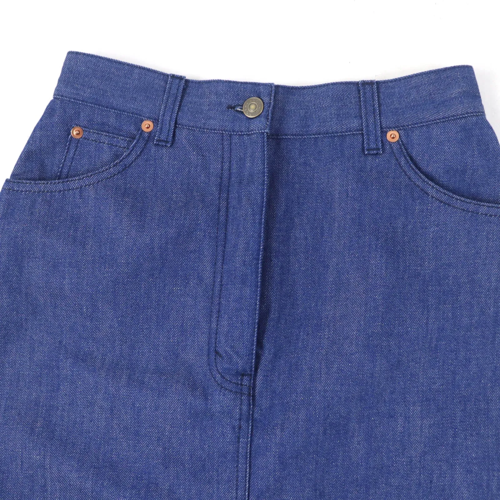 GUCCI Long skirt 665859 cotton Indigo 40