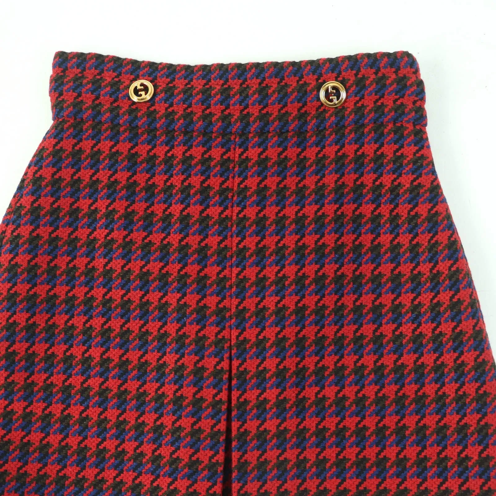 GUCCI Mini skirt 643737 wool Red type 38