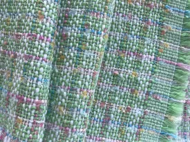 Gucci Springtime Wintergreen Windowpane Wool Blend Bouclé (Made in Italy)