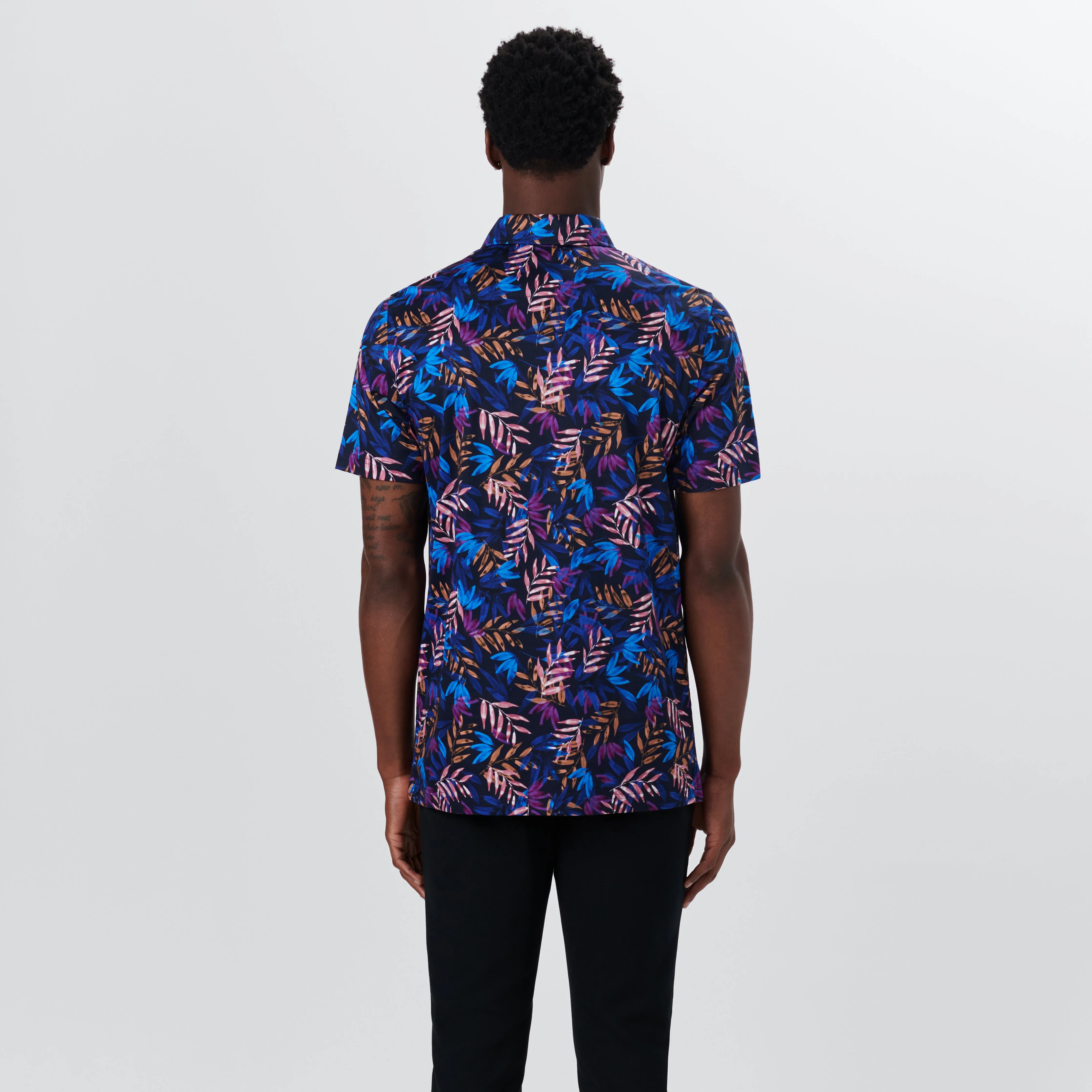 Hendrix Leaf Print Polo