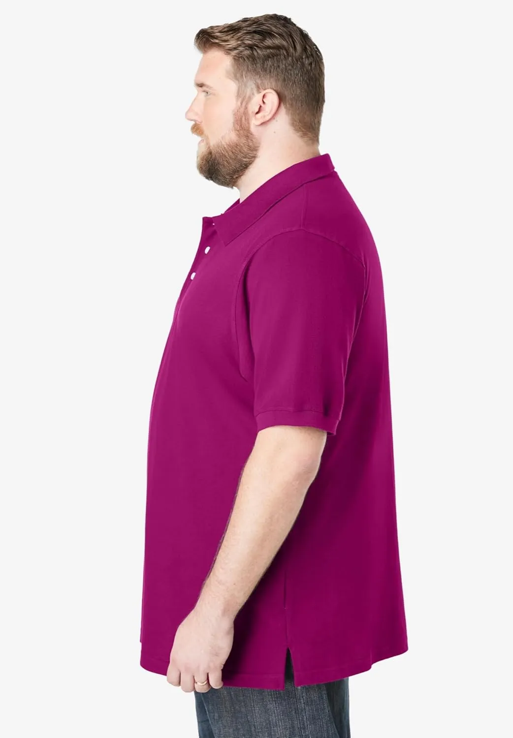 KingSize Men's Big & Tall Shrink-Less Piqu Polo Shirt
