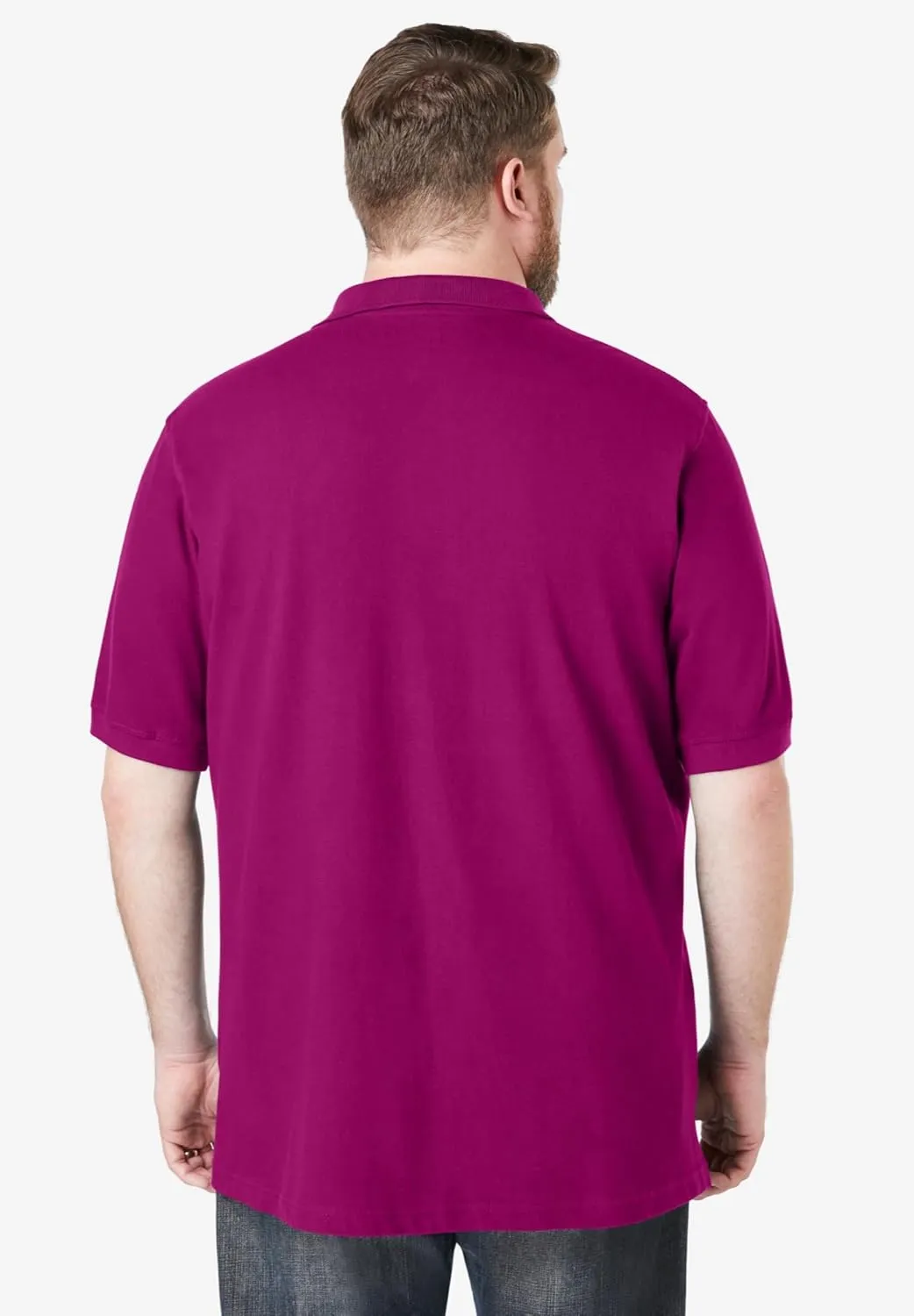 KingSize Men's Big & Tall Shrink-Less Piqu Polo Shirt