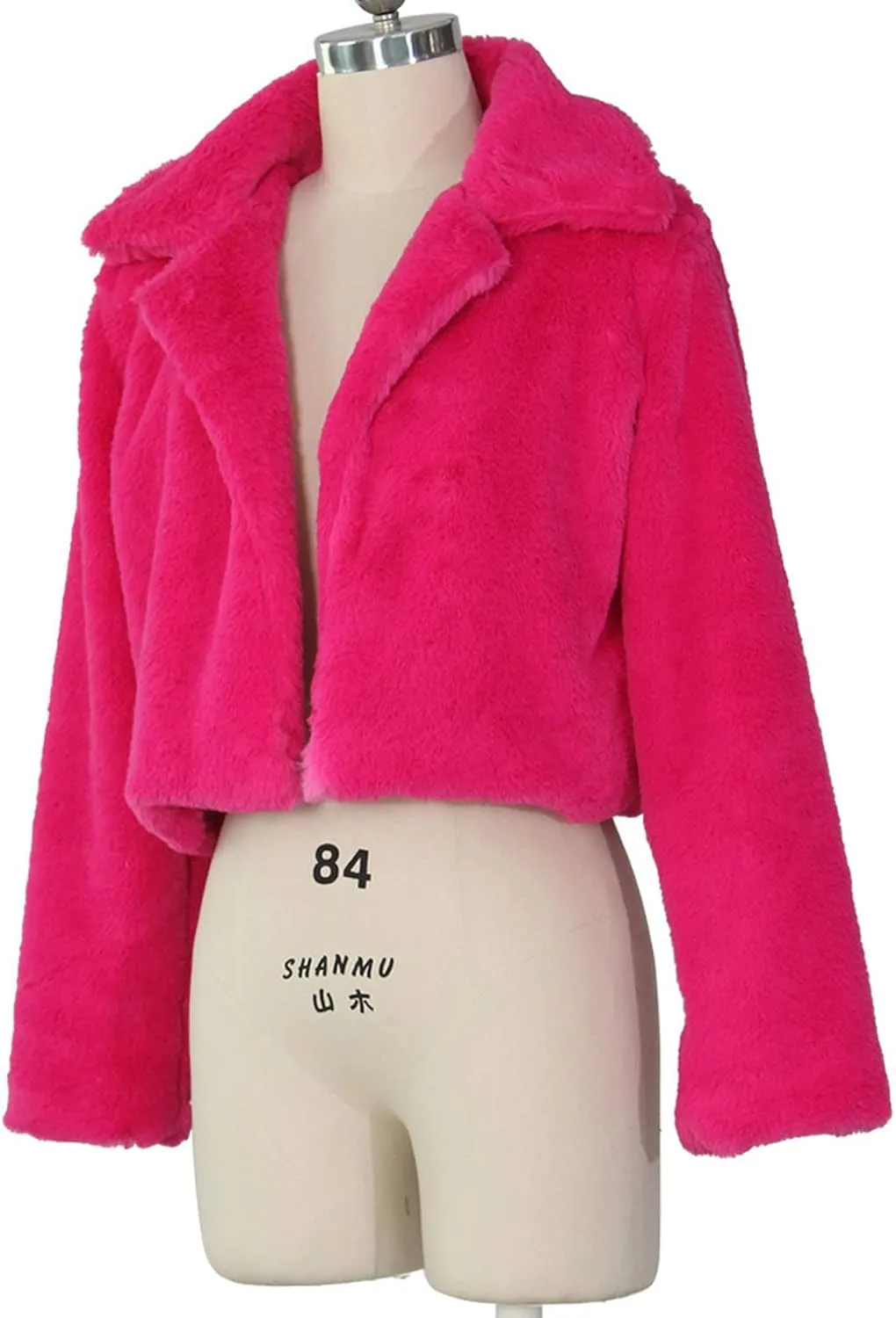 LCMTWX Trench Coat for Women 2023 Furry Women Long Jacket Faux Sleeve Short Warm Women's Coat Cropped Jacket Puffer