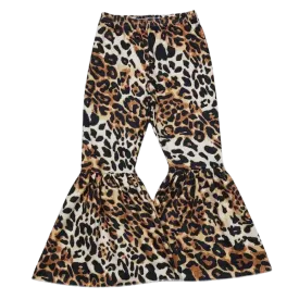 Leopard Print Milk Silk Bell Bottoms