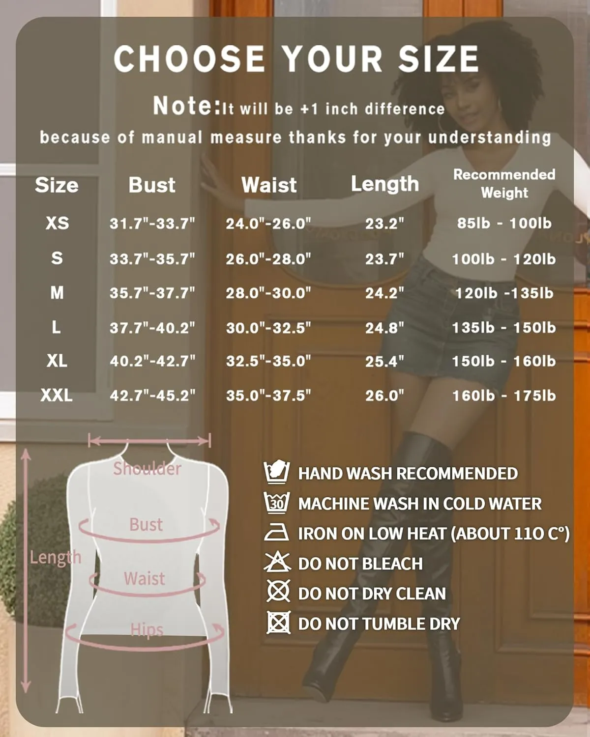 MANGOPOP Deep V Neck Long Sleeve Shirts for Women Sexy Slim Fitted T Shirt Tops
