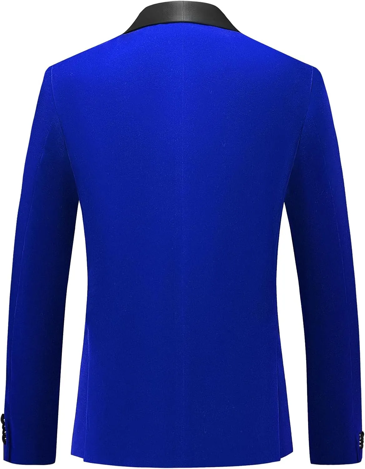 Mens Velvet Blazer Slim Fit Tuxedo Suits Jacket Shawl Collar Solid Jacket Wedding Dinner Prom One Button Blazer Jacket