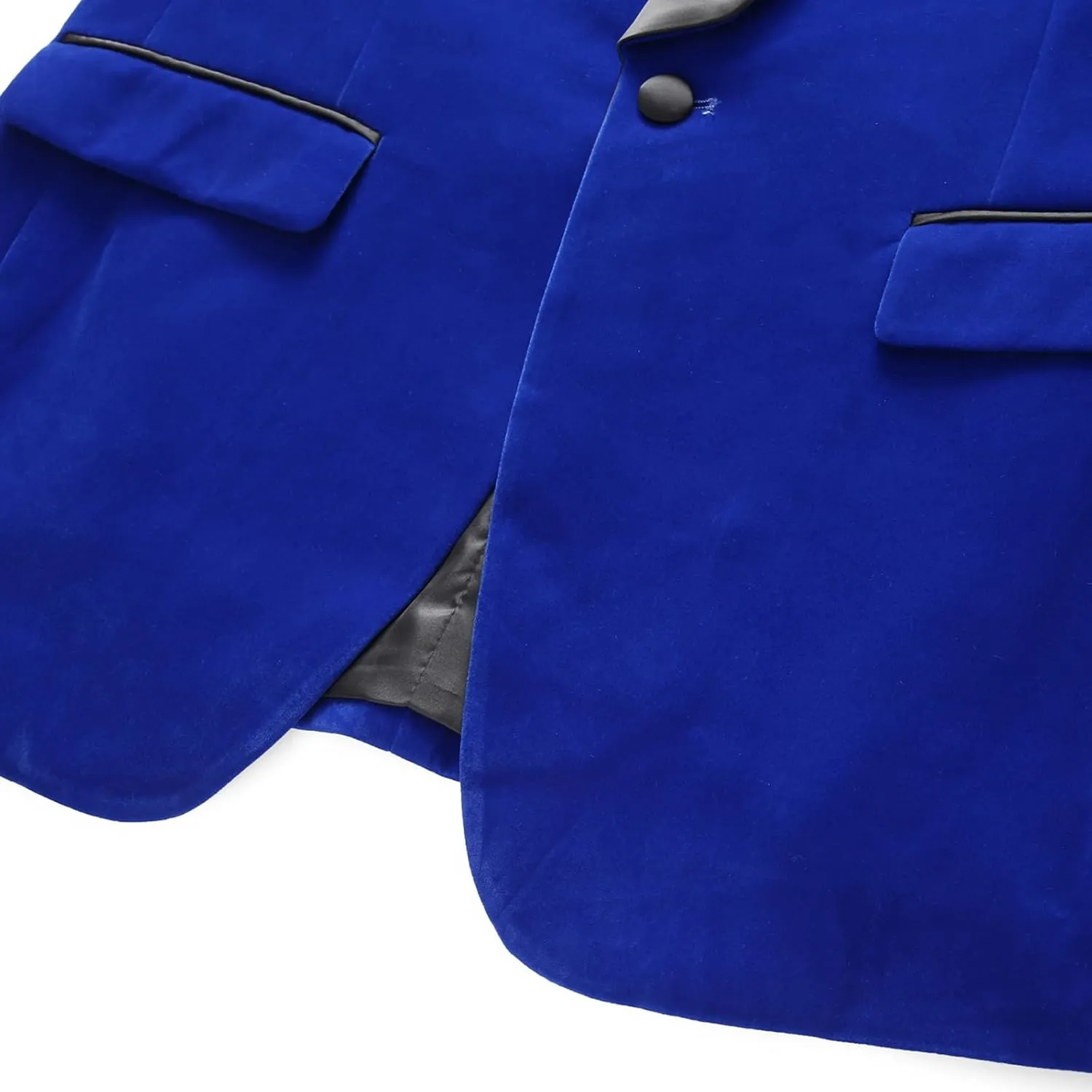 Mens Velvet Blazer Slim Fit Tuxedo Suits Jacket Shawl Collar Solid Jacket Wedding Dinner Prom One Button Blazer Jacket