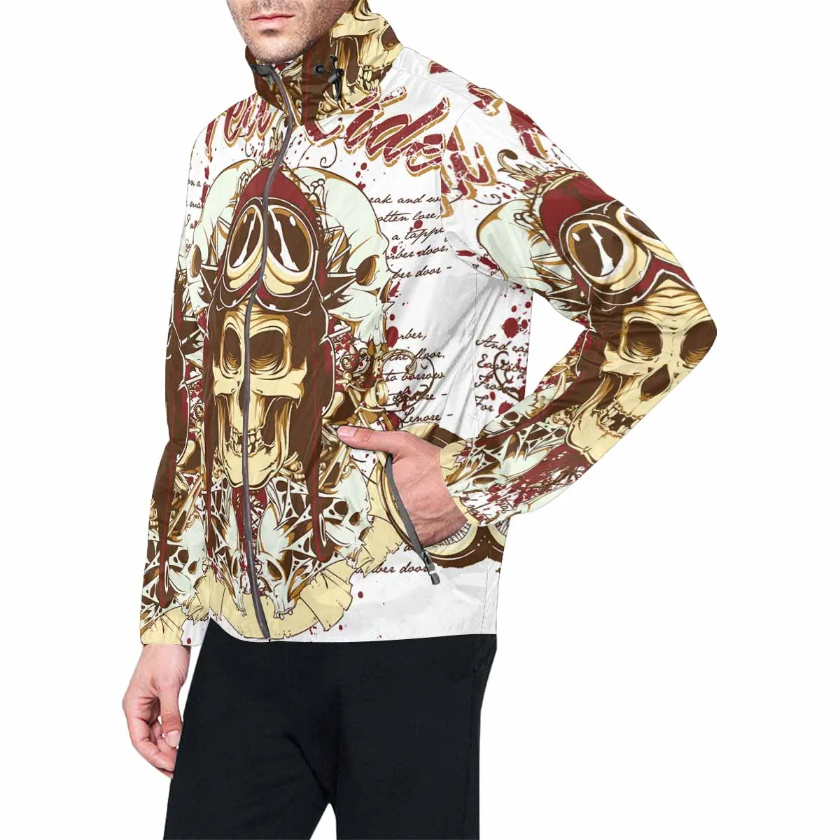 Men's Windbreaker printed Hell rider 1