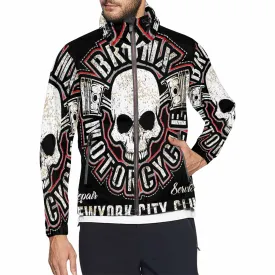 Men's Windbreaker printed motorcycle bronx skull