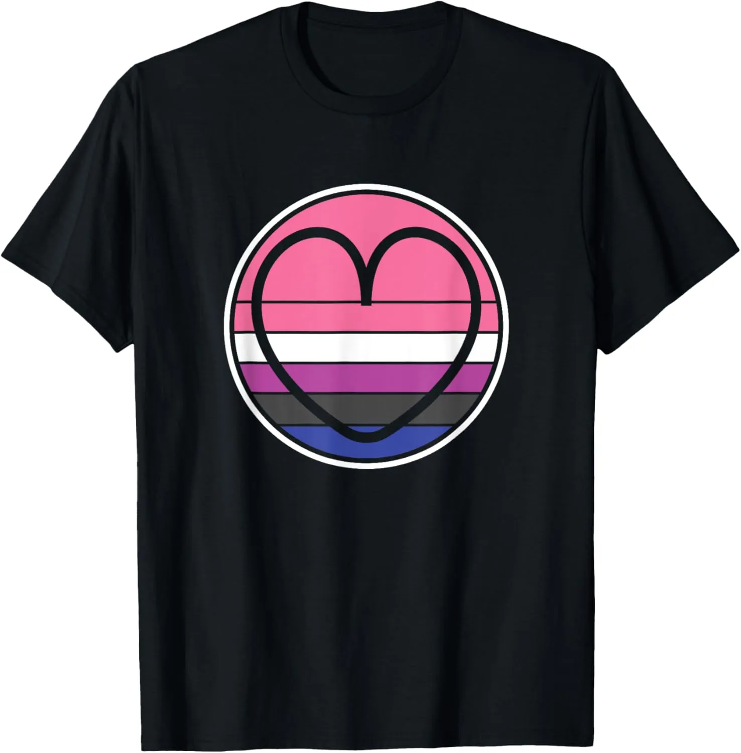 Neutral Heart Non Binary Genderless - Pride Gender Fluid T-Shirt