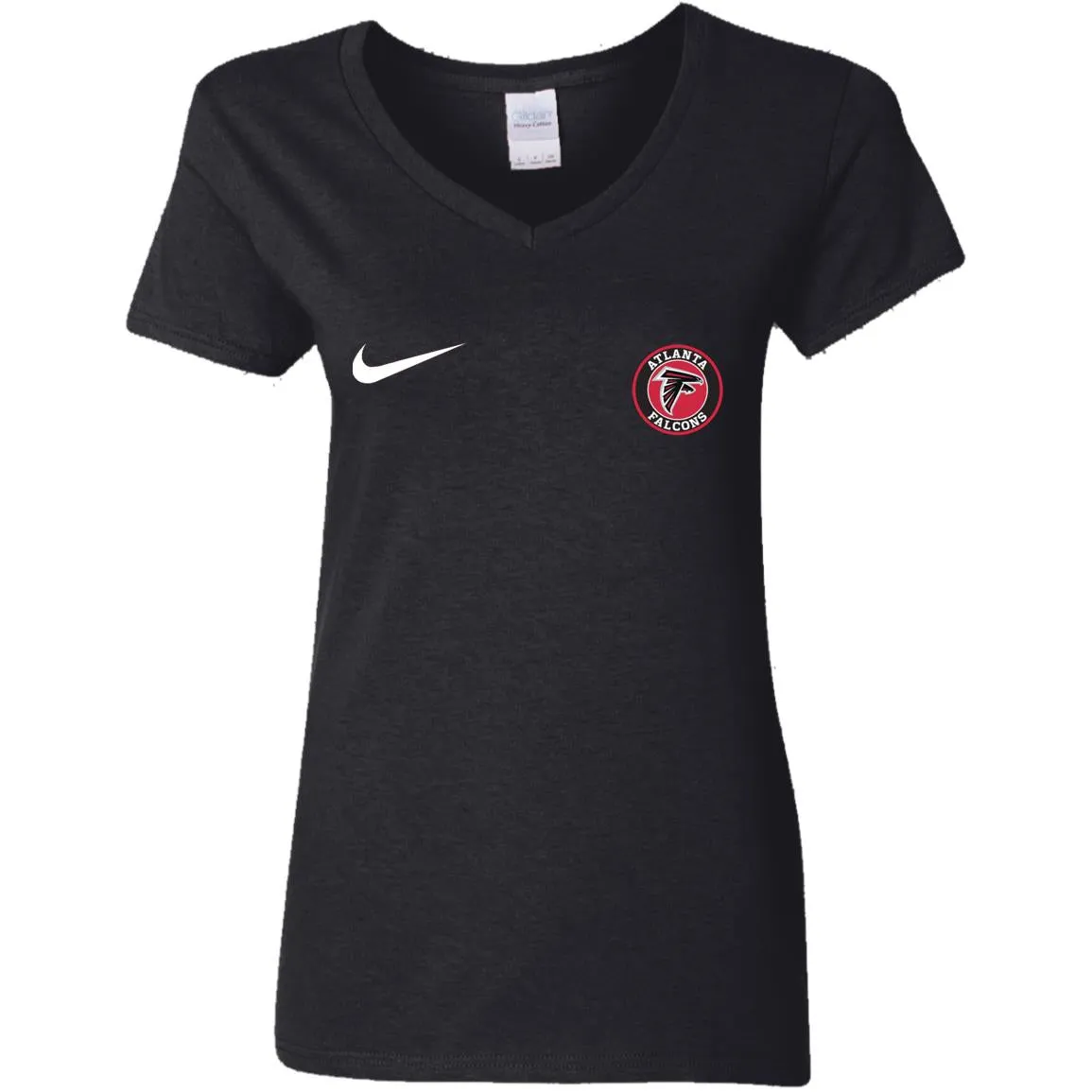 Nike Atlanta Falcons Nfl Football Women V-Neck T-Shirt