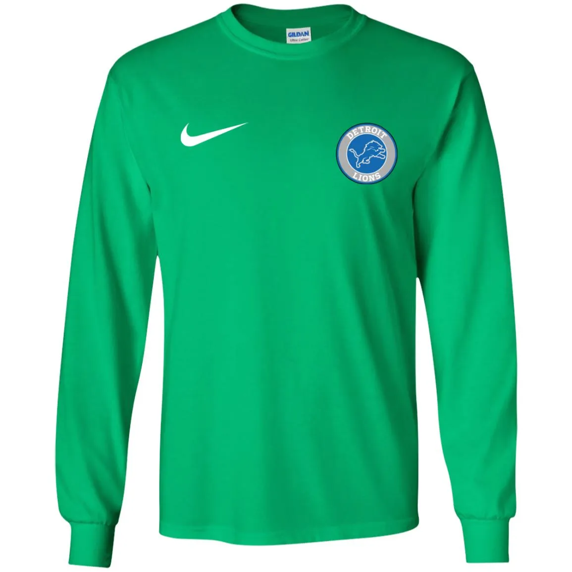 Nike Destroit Lions Nfl Football Men Long SLeeve Shirt